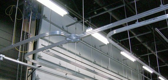 track and hardware for stage curtains