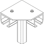 314 90 Degree Angle Connector Floor Mount