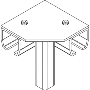 314 90 Degree Angle Connector Floor Mount