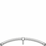 317 Floor Mount Curved Track 24 Radius