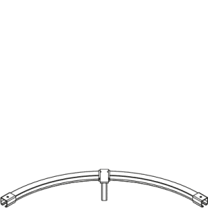 317 Floor Mount Curved Track 24 Radius