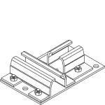330 Ceiling T 3 Way Connector