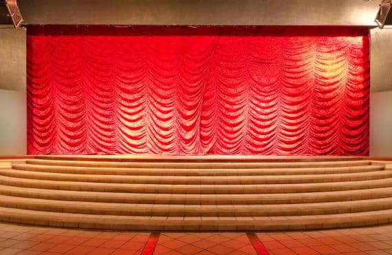 Stage Curtains Install