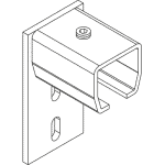 306 Wall-Mount End Stop Flange Down