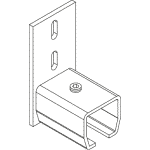 307 Wall-Mount End Stop Flange Up