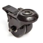 2" Double Wheel, Double Locking Swivel Caster, Bolt On
