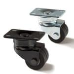 30 Series Dual Wheel Hard Rubber Casters