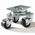 Triple Swivel Caster Neoprene Rubber Stagemaster